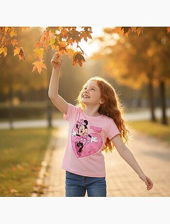 Disney - t-shirt manches courtes imprimé, col rond