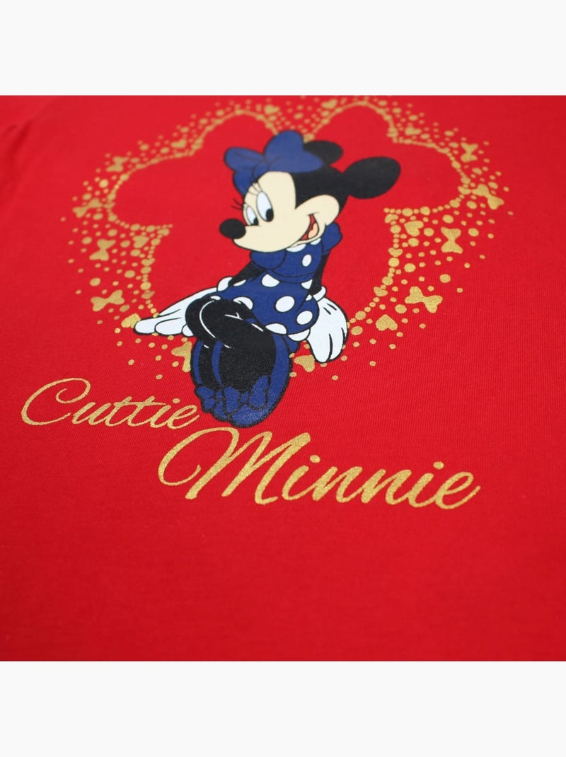 Disney - t-shirt manches courtes imprimé, col rond Rouge - Kiabi