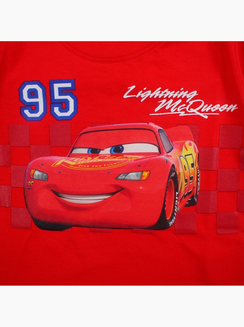 Disney - t-shirt manches courtes imprimé, col rond Rouge - Kiabi