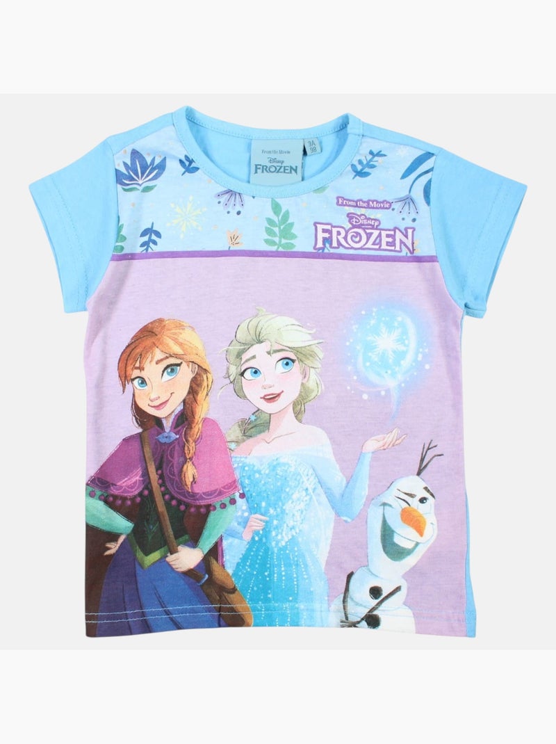 Disney - t-shirt manches courtes imprimé, coupe droite et col rond Bleu - Kiabi