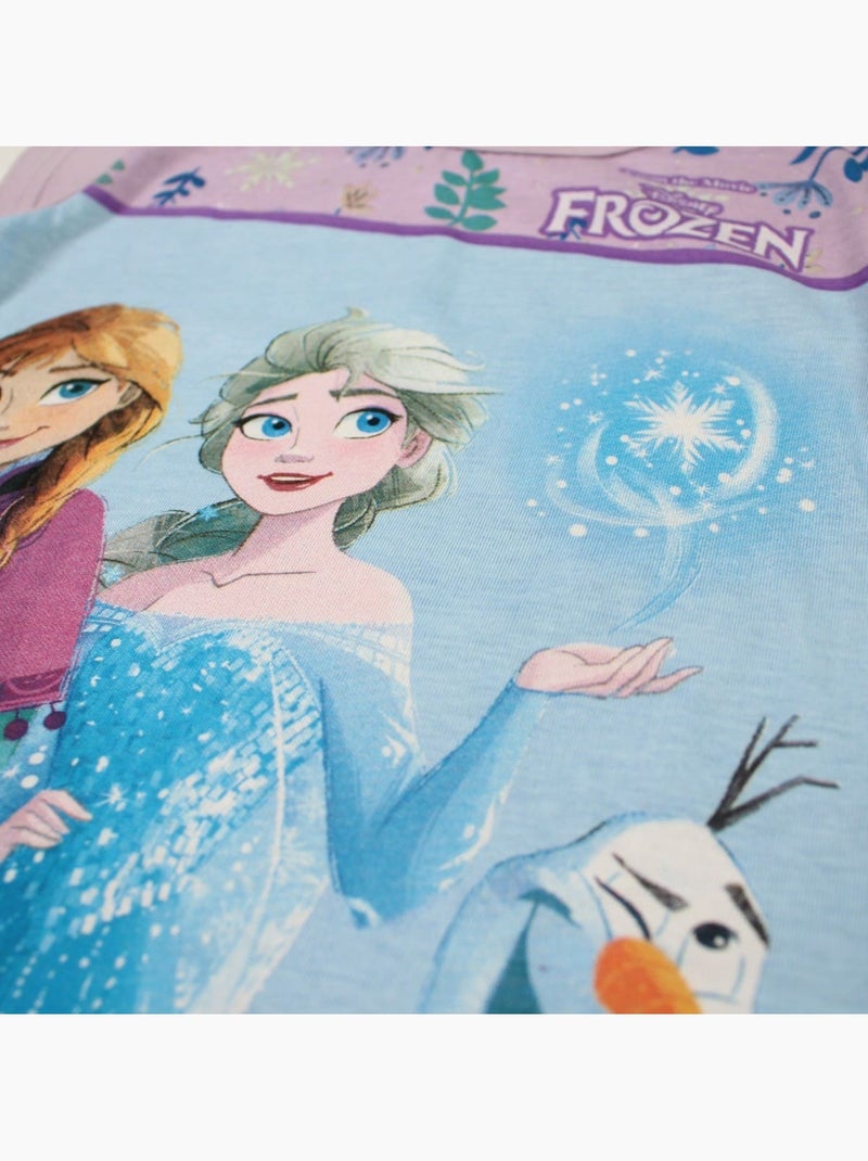 Disney - t-shirt manches courtes imprimé, coupe droite et col rond Mauve - Kiabi