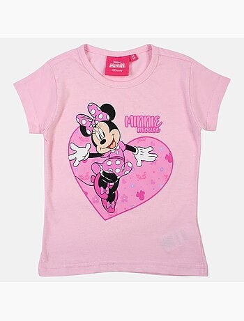 Disney - t-shirt manches courtes imprimé, coupe droite et col rond