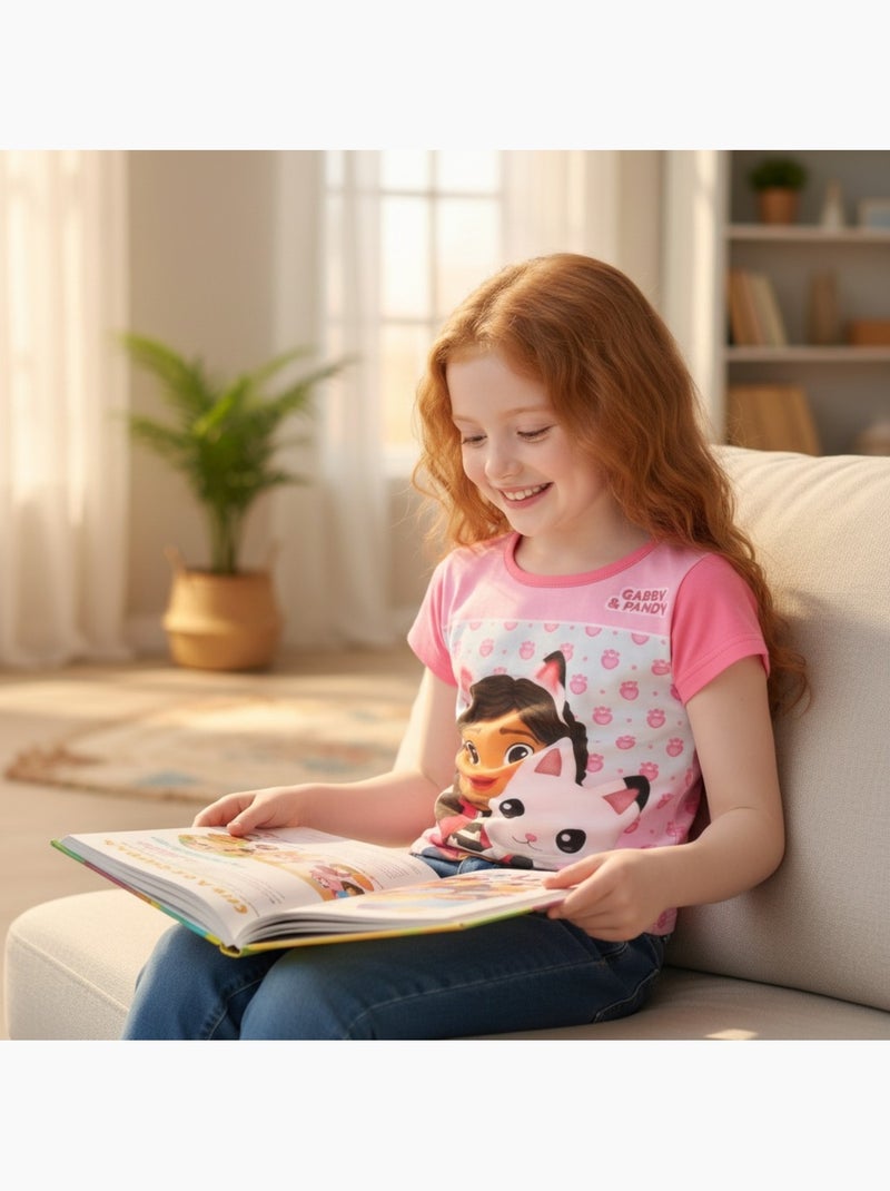 Disney - t-shirt manches courtes imprimé, coupe droite et col rond Rose - Kiabi