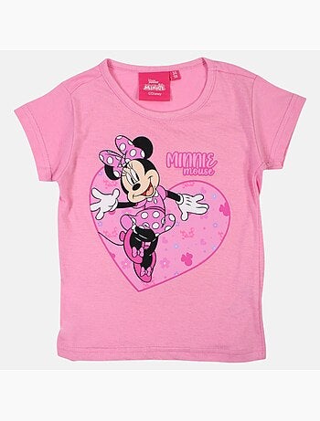 Disney - t-shirt manches courtes imprimé, coupe droite et col rond