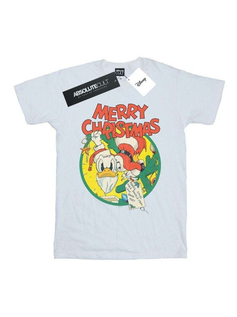 Disney - T-shirt MERRY CHRISTMAS Blanc - Kiabi