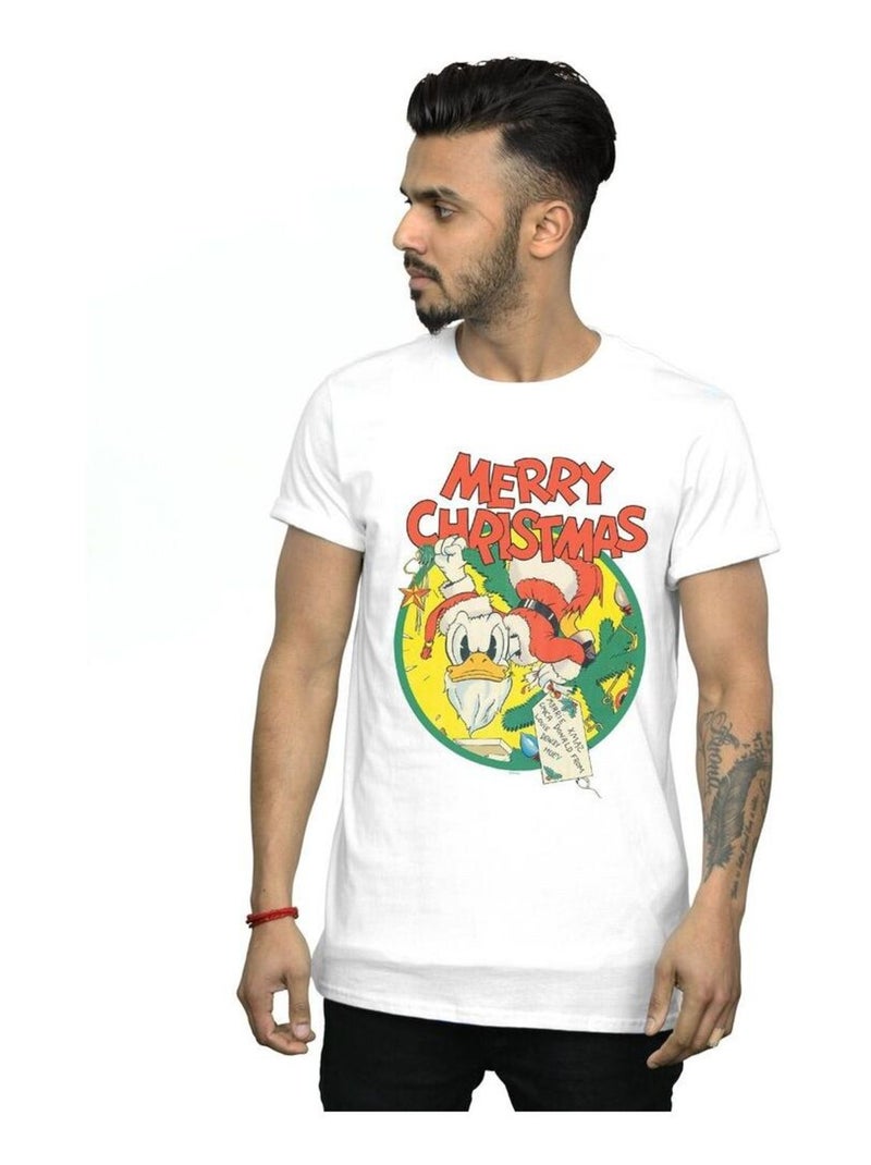 Disney - T-shirt MERRY CHRISTMAS Blanc - Kiabi