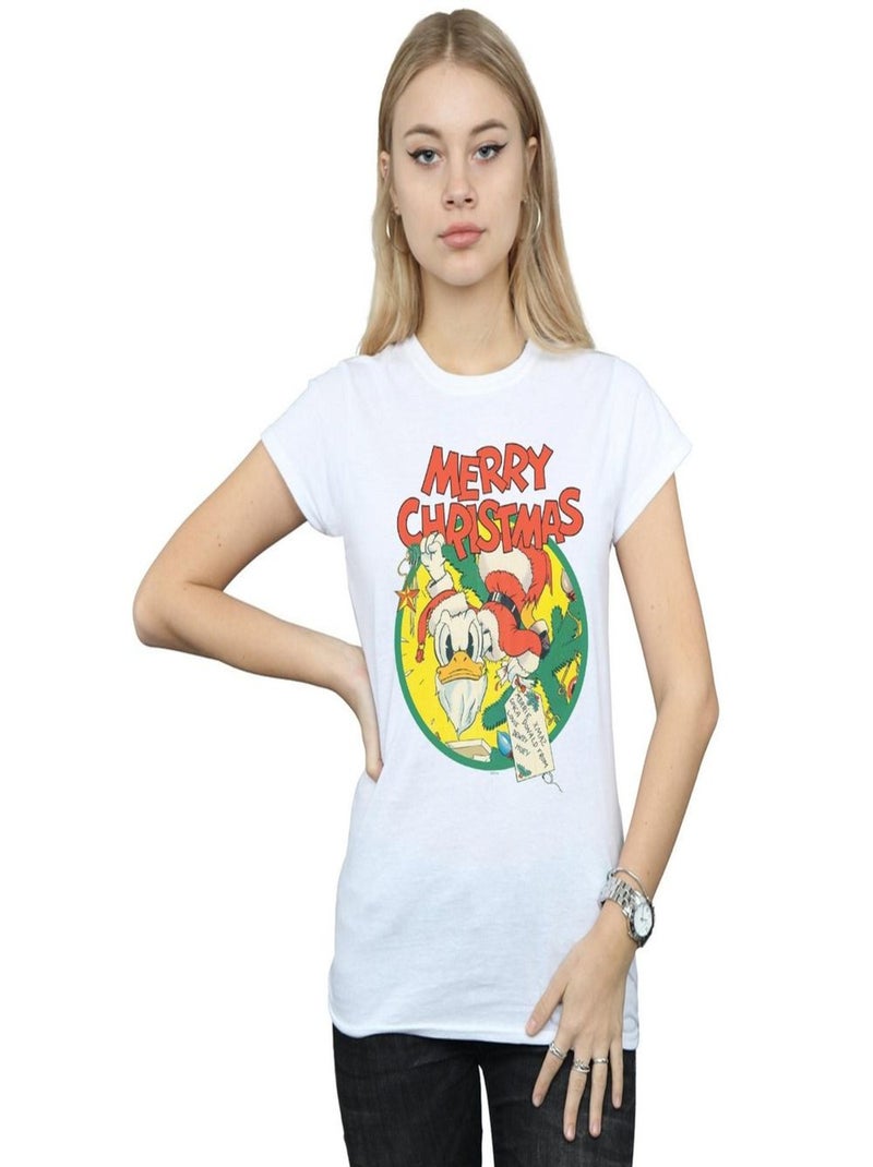 Disney - T-shirt MERRY CHRISTMAS Blanc - Kiabi