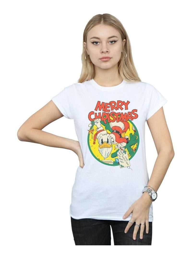 Disney - T-shirt MERRY CHRISTMAS Blanc - Kiabi