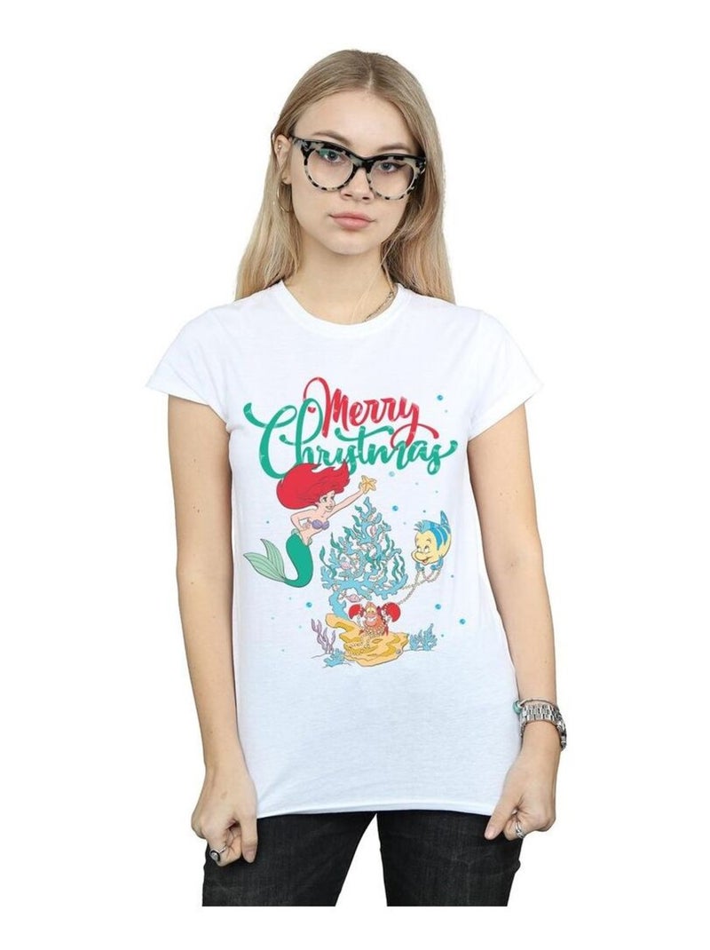 Disney - T-shirt MERRY CHRISTMAS Blanc - Kiabi