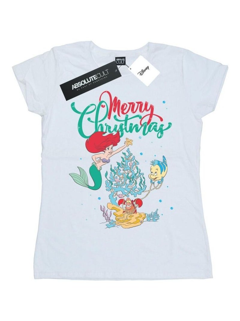 Disney - T-shirt MERRY CHRISTMAS Blanc - Kiabi
