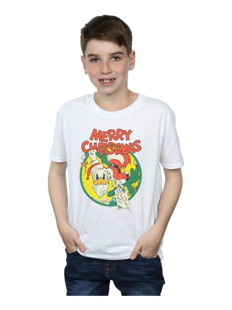 Disney - T-shirt MERRY CHRISTMAS Blanc - Kiabi