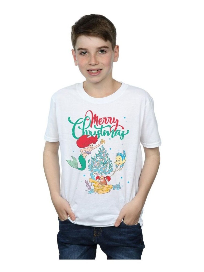 Disney - T-shirt MERRY CHRISTMAS Blanc - Kiabi