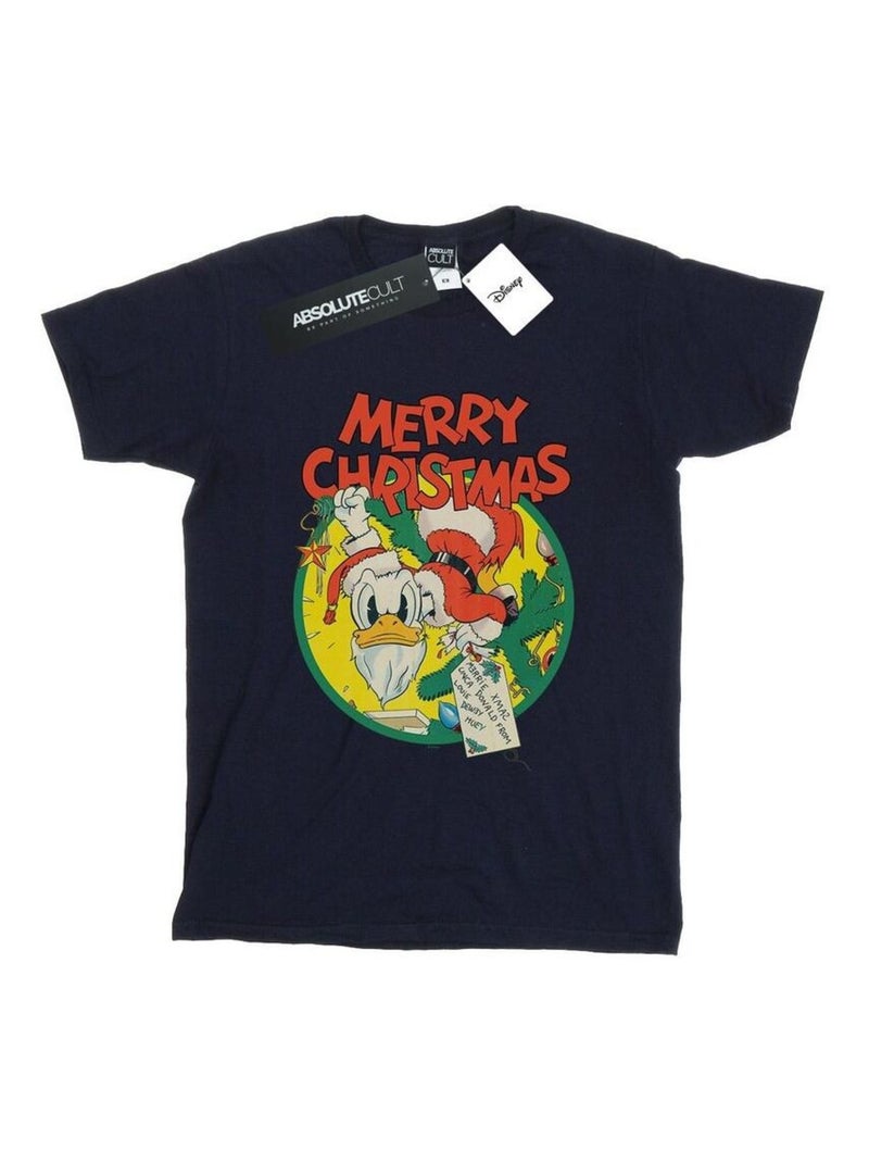 Disney - T-shirt MERRY CHRISTMAS Bleu marine - Kiabi