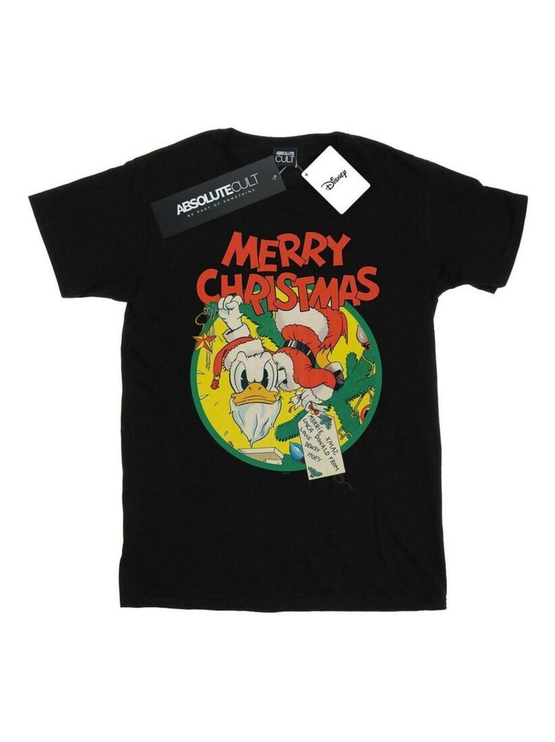 Disney - T-shirt MERRY CHRISTMAS Noir - Kiabi