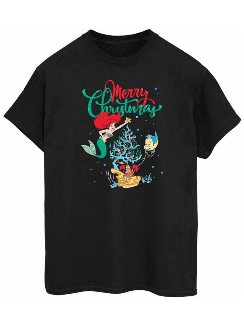Disney - T-shirt MERRY CHRISTMAS Noir - Kiabi