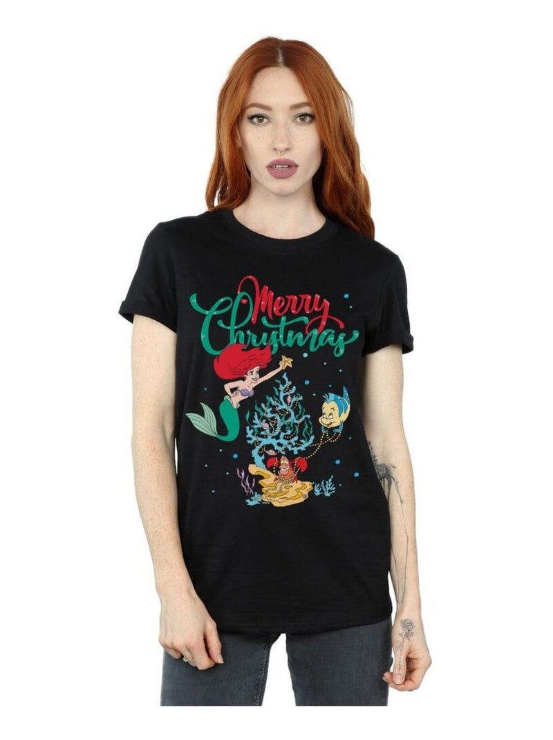 Disney - T-shirt MERRY CHRISTMAS Noir - Kiabi