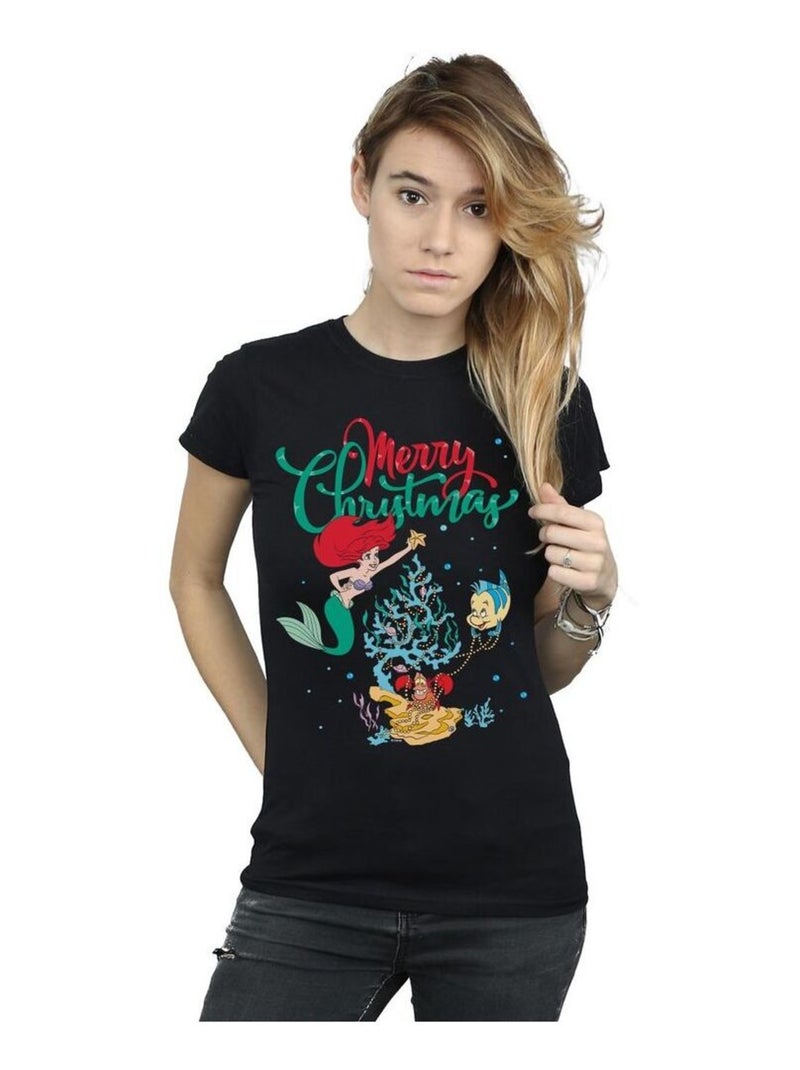 Disney - T-shirt MERRY CHRISTMAS Noir - Kiabi