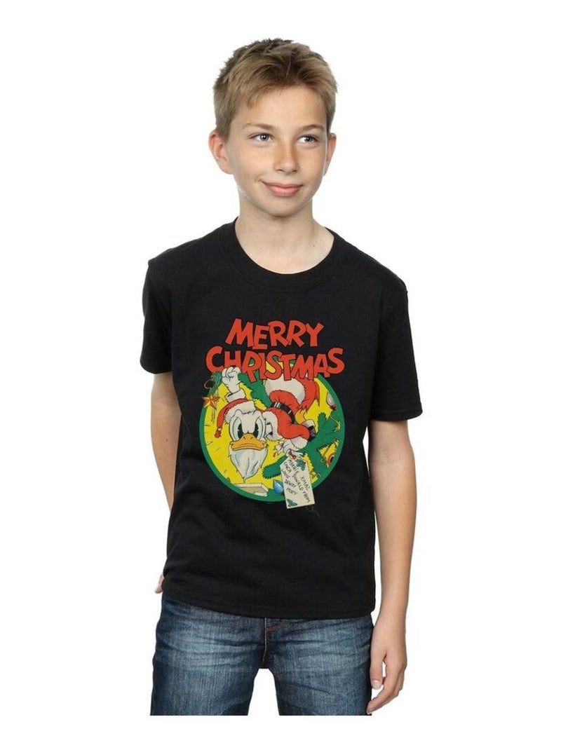 Disney - T-shirt MERRY CHRISTMAS Noir - Kiabi