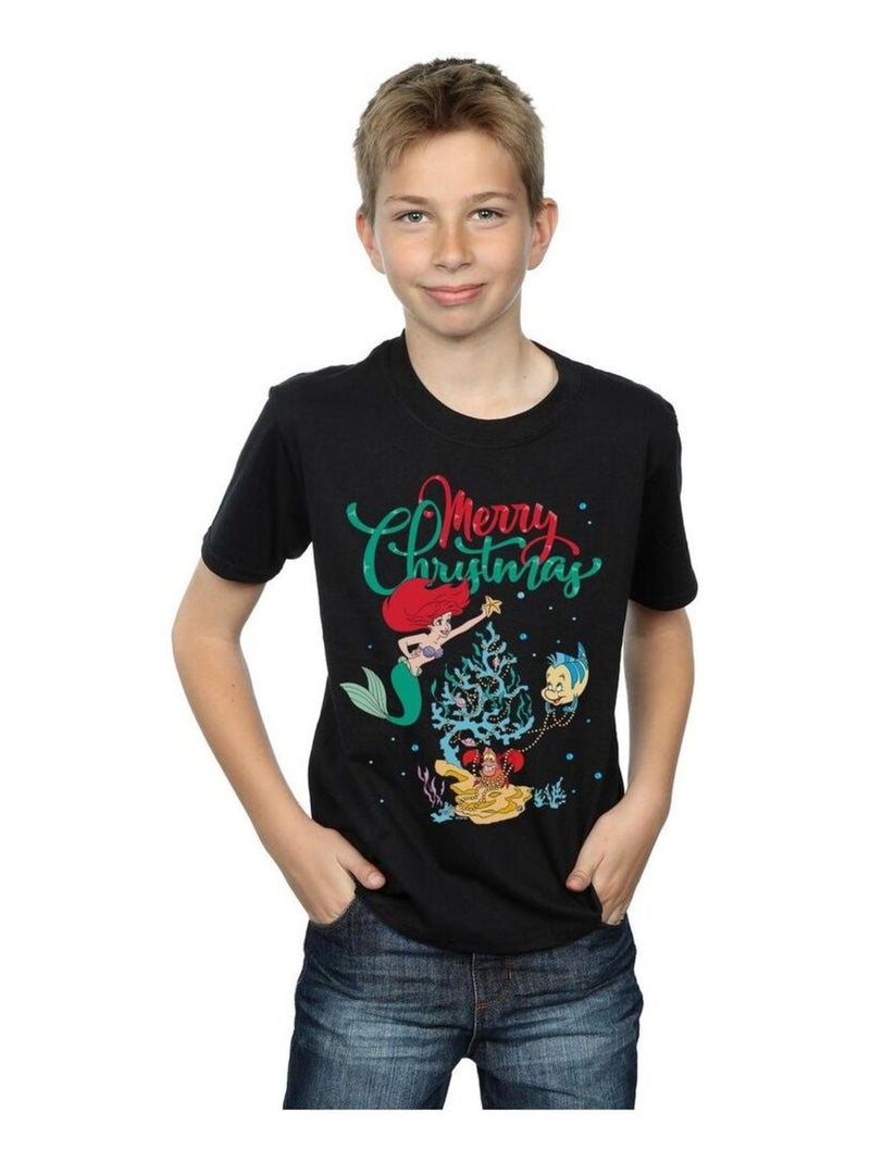 Disney - T-shirt MERRY CHRISTMAS Noir - Kiabi