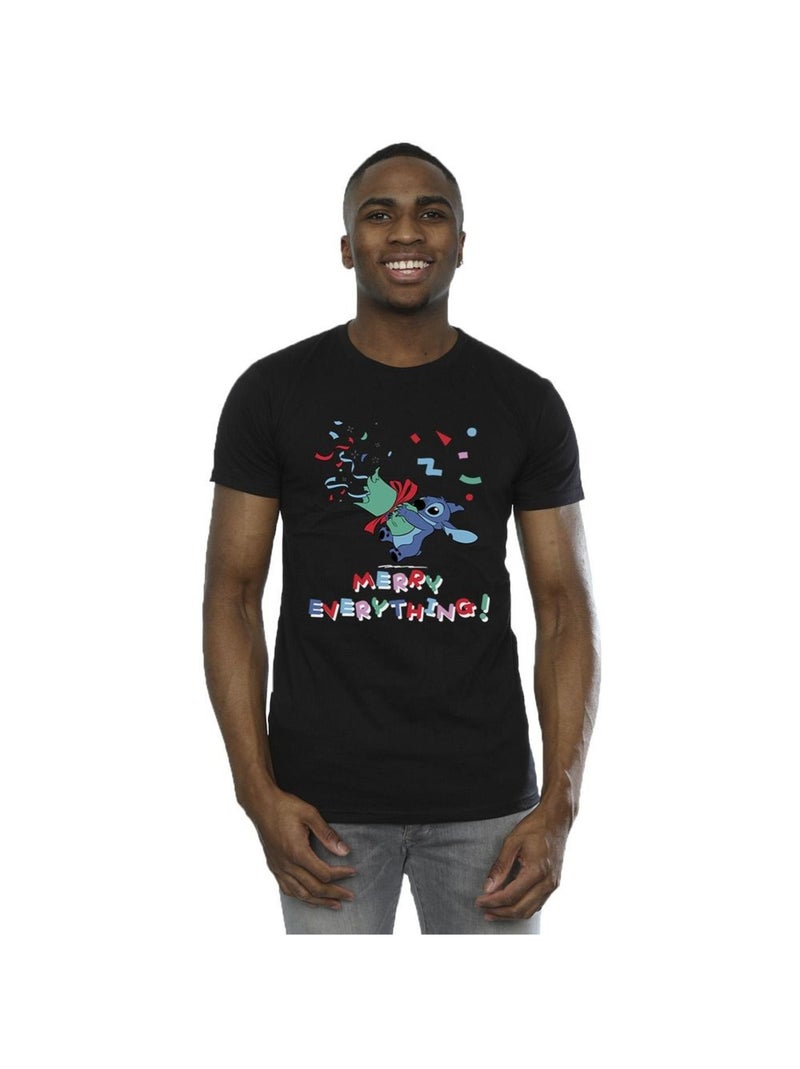 Disney - T-shirt MERRY EVERYTHING Noir - Kiabi