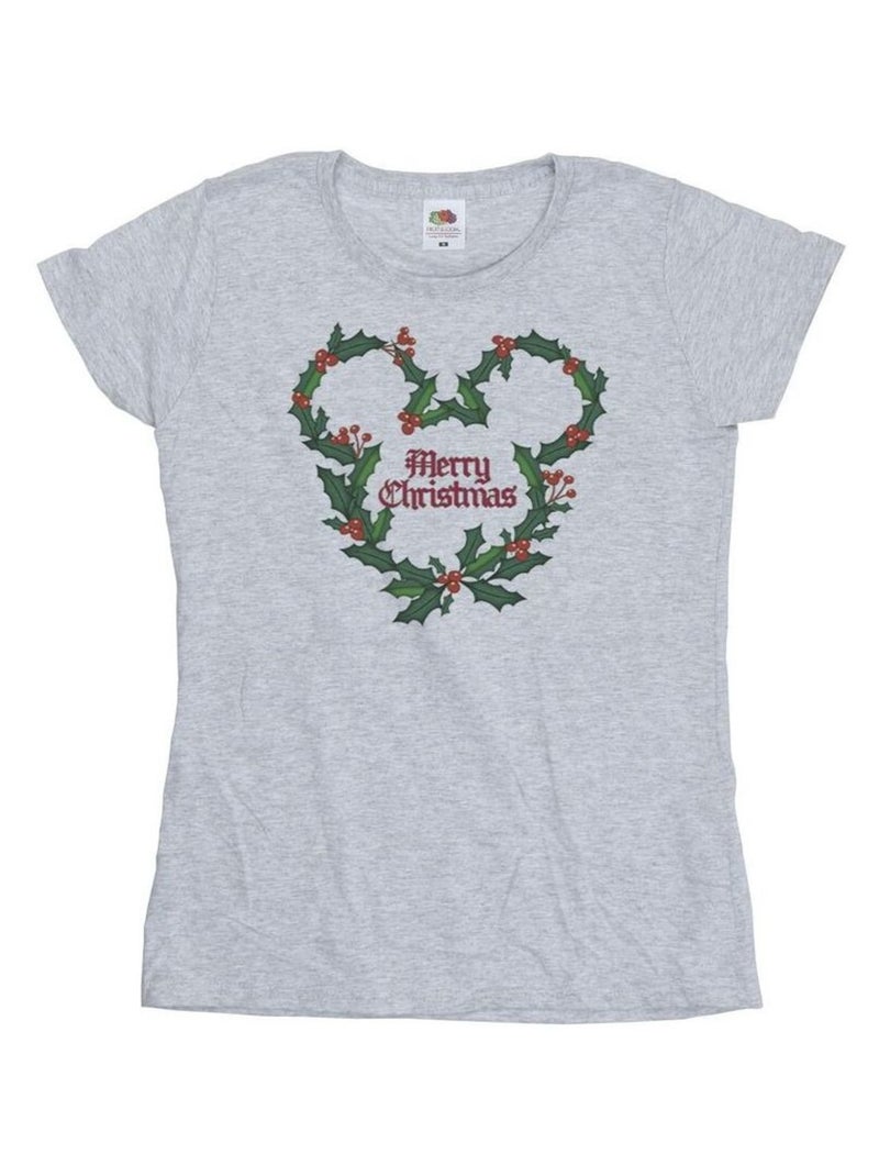 Disney - T-shirt MERRY HOLLY Gris chiné - Kiabi