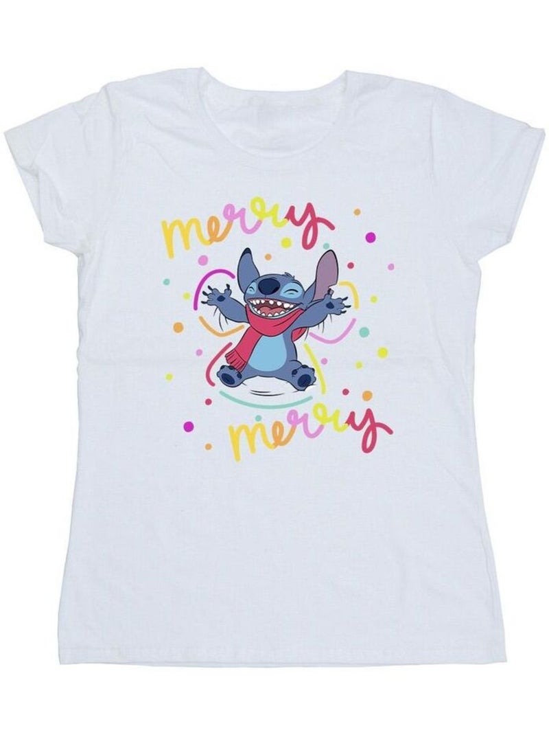 Disney - T-shirt MERRY RAINBOW Blanc - Kiabi