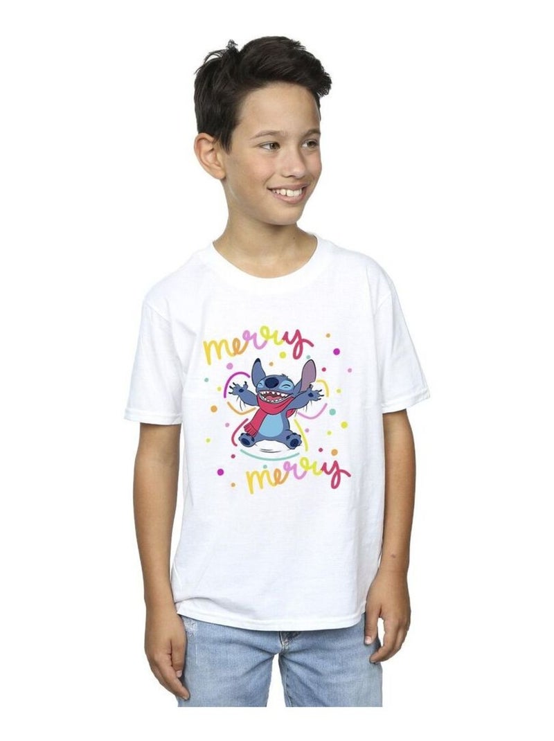 Disney - T-shirt MERRY RAINBOW Blanc - Kiabi
