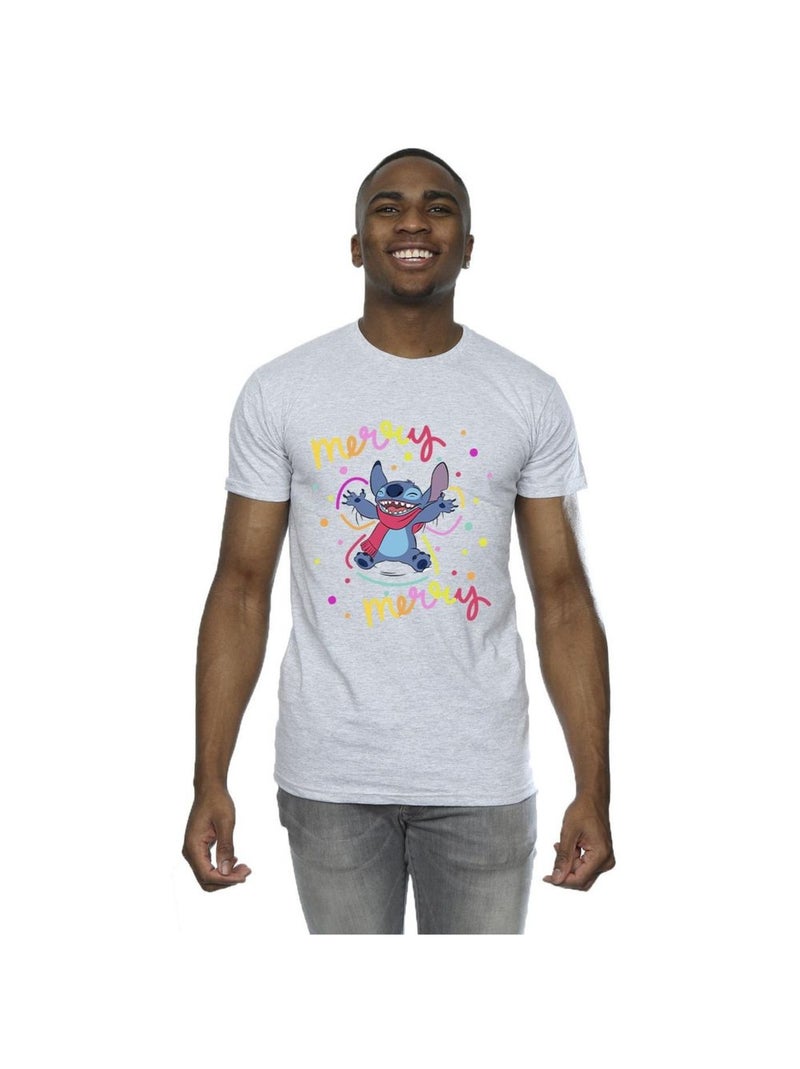 Disney - T-shirt MERRY RAINBOW Gris chiné - Kiabi