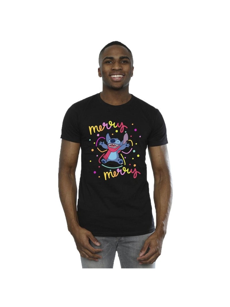 Disney - T-shirt MERRY RAINBOW Noir - Kiabi