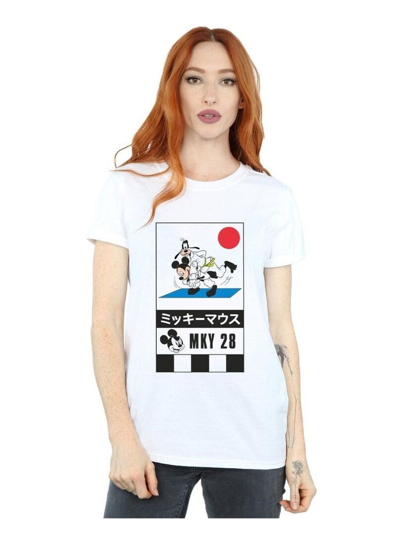 Disney - T-shirt MICKEY AND GOOFY KARATE Blanc - Kiabi