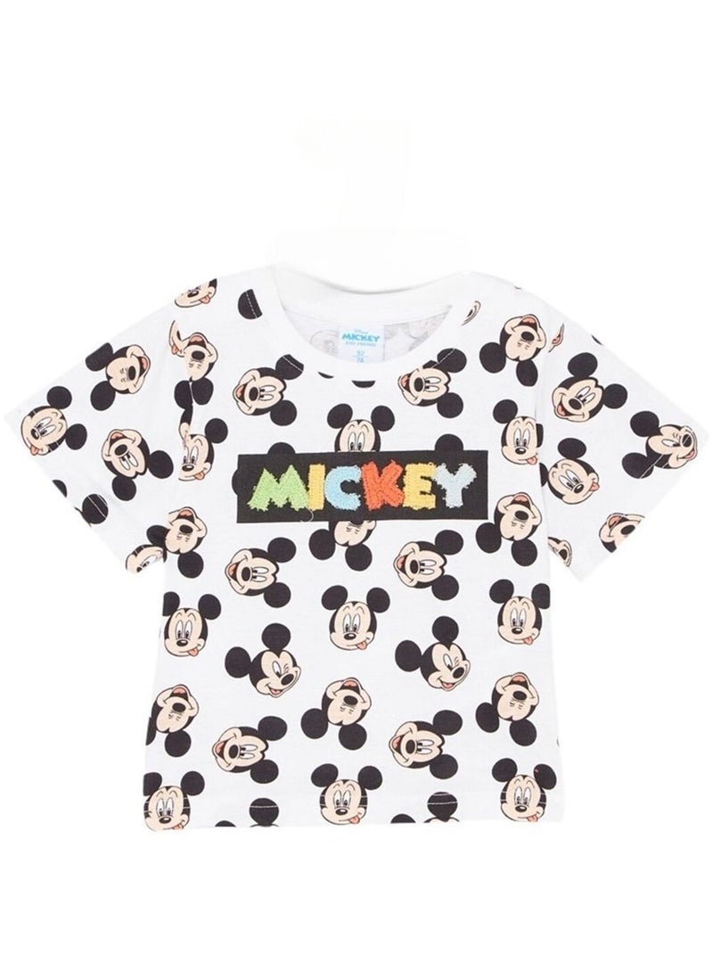 Disney - T-shirt Mickey Blanc - Kiabi