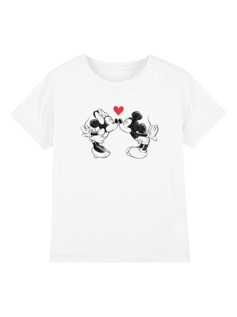 Disney - T-shirt MICKEY & MINNIE MOUSE Blanc - Kiabi