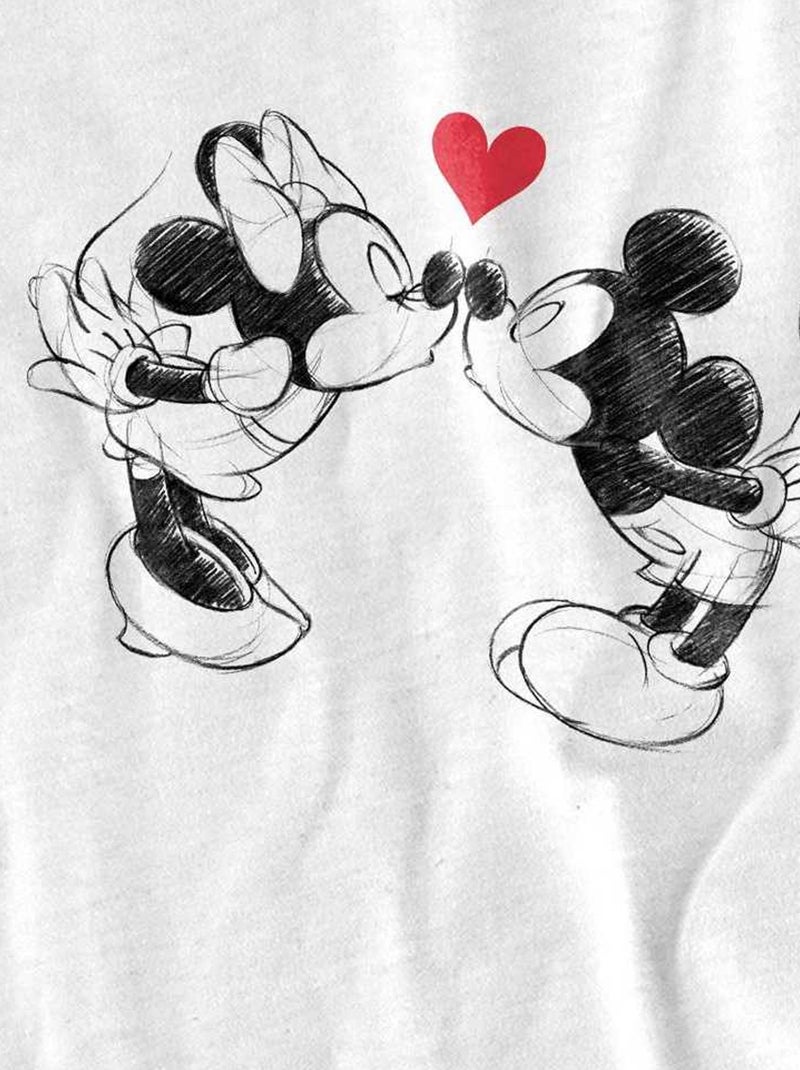 Disney - T-shirt MICKEY & MINNIE MOUSE Blanc - Kiabi