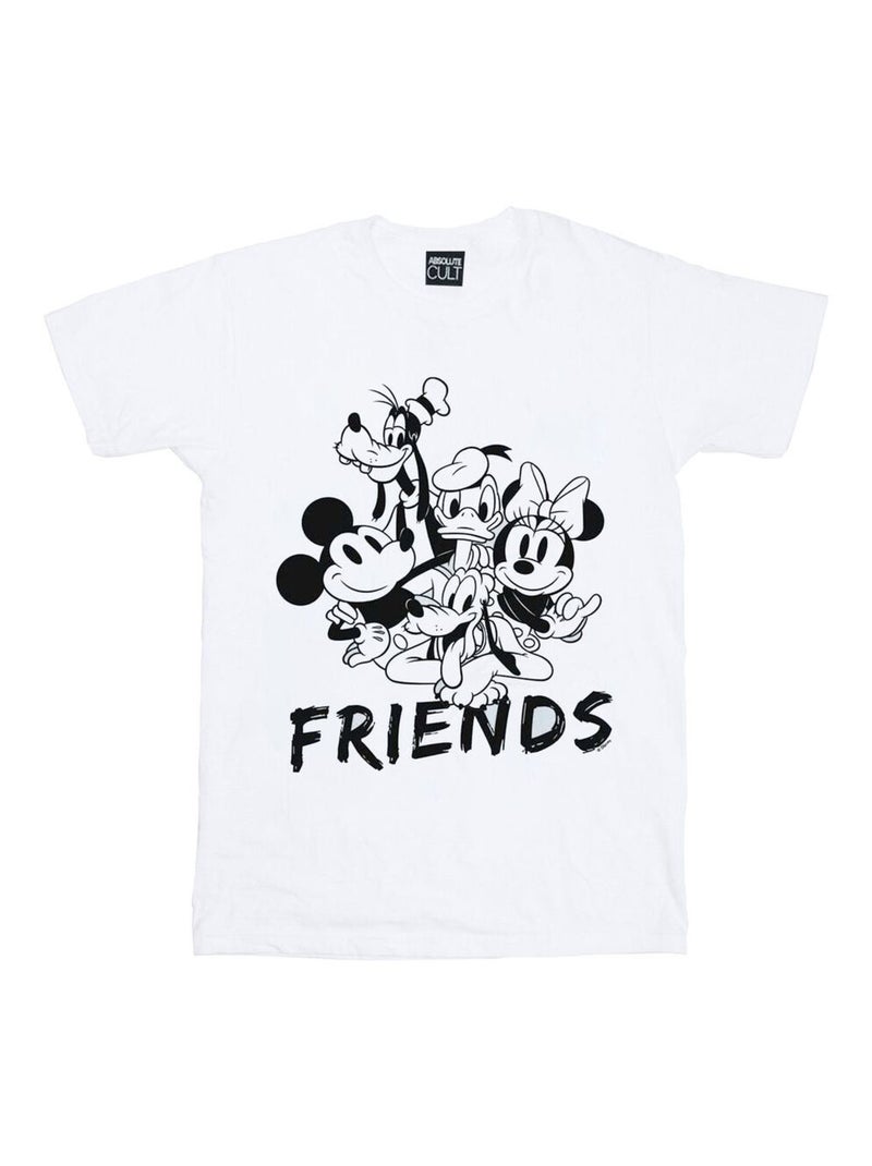 Disney - T-shirt MICKEY MOUSE AND FRIENDS Blanc - Kiabi