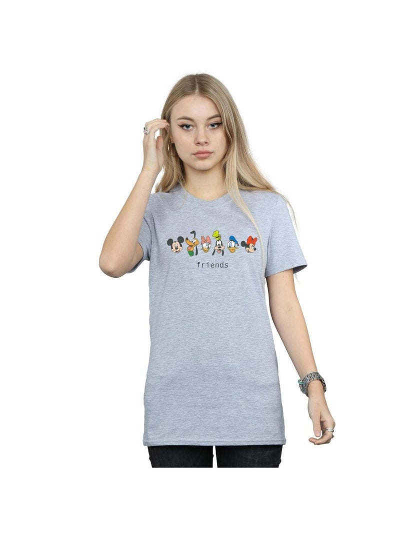 Disney - T-shirt MICKEY MOUSE AND FRIENDS Gris chiné - Kiabi