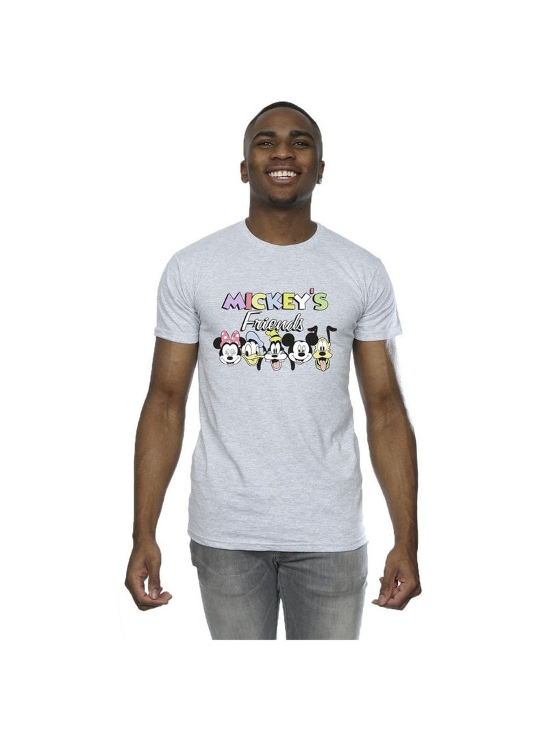 Disney - T-shirt MICKEY MOUSE AND FRIENDS Gris chiné - Kiabi