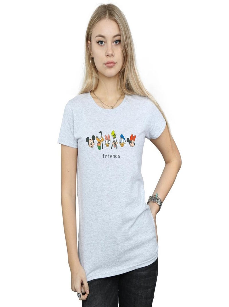 Disney - T-shirt MICKEY MOUSE AND FRIENDS Gris chiné - Kiabi