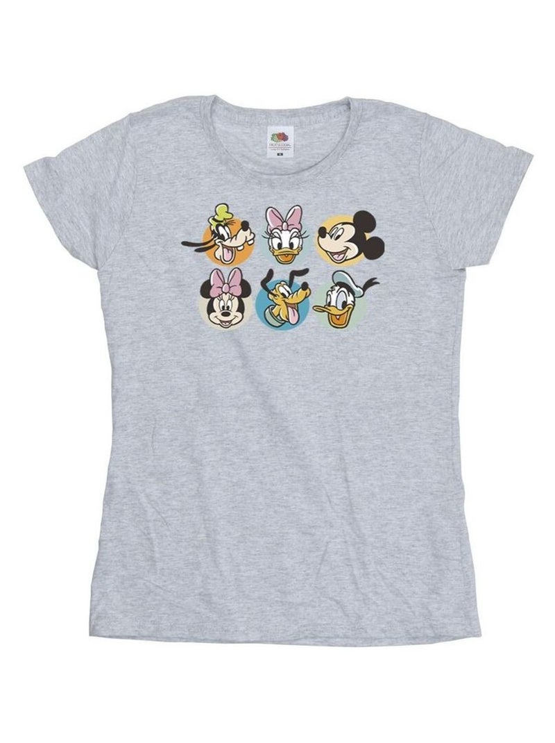 Disney - T-shirt MICKEY MOUSE AND FRIENDS Gris chiné - Kiabi