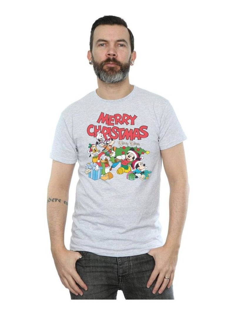 Disney - T-shirt MICKEY MOUSE AND FRIENDSWINTER Wish: Asha et la Bonne ÉtoileES Gris chiné - Kiabi