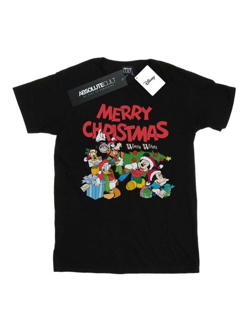 Disney - T-shirt MICKEY MOUSE AND FRIENDSWINTER WISHES - Kiabi