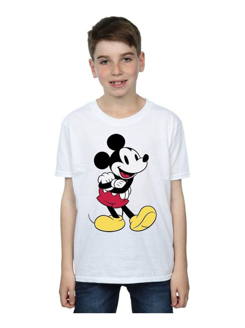 Disney - T-shirt MICKEY MOUSE Blanc - Kiabi