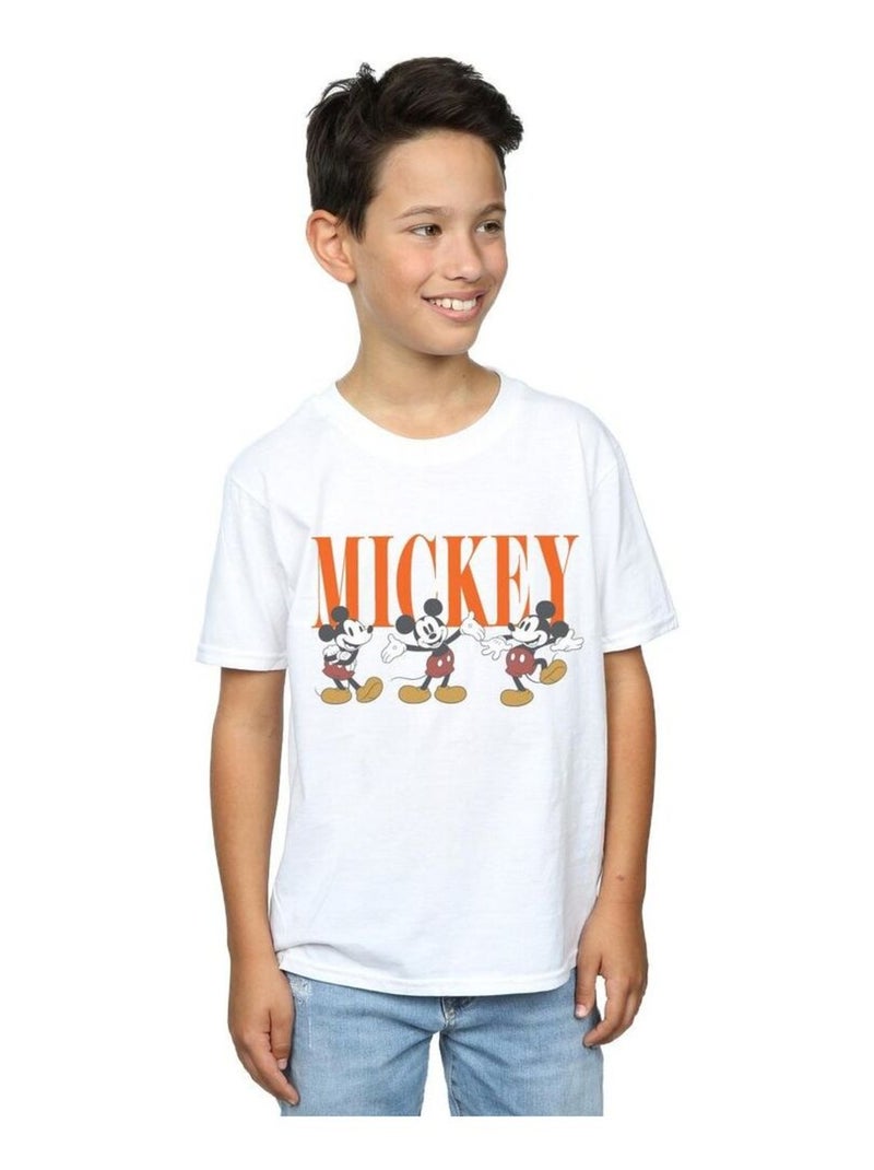 Disney - T-shirt MICKEY MOUSE Blanc - Kiabi