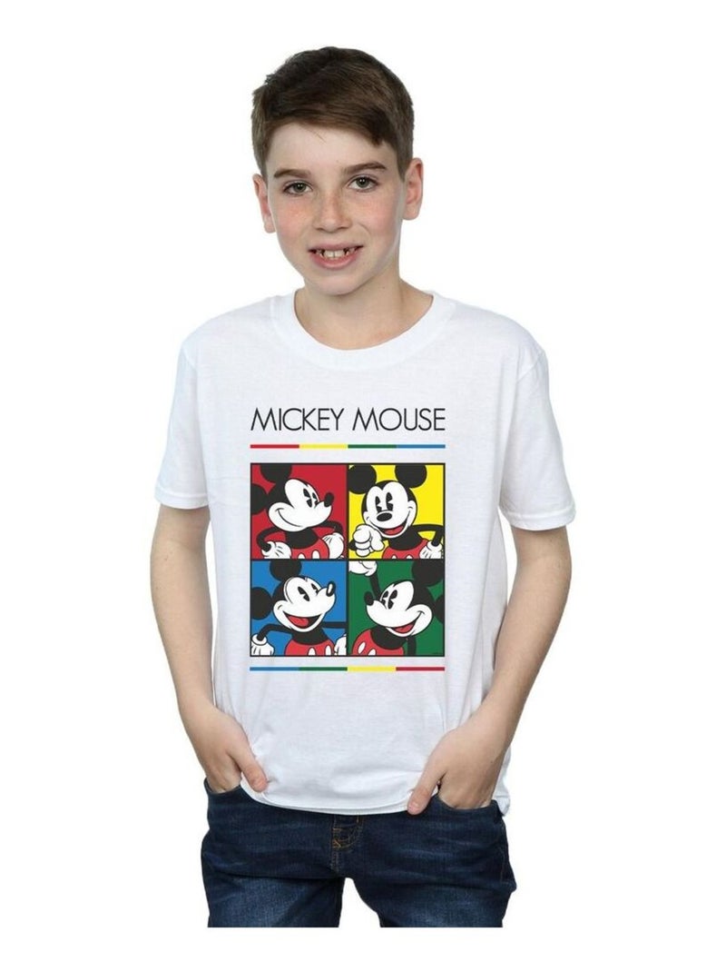 Disney - T-shirt MICKEY MOUSE Blanc - Kiabi