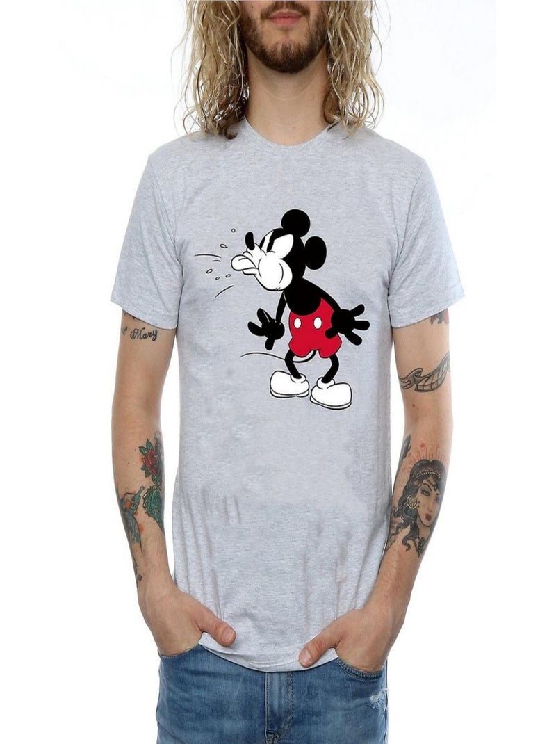 Disney - T-shirt (Mickey Mouse) Gris chiné - Kiabi