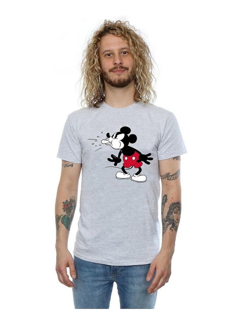 Disney - T-shirt (Mickey Mouse) Gris chiné - Kiabi