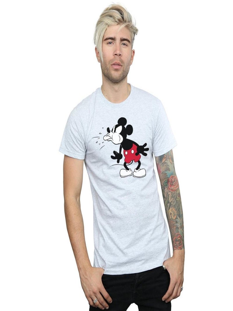 Disney - T-shirt (Mickey Mouse) Gris chiné - Kiabi