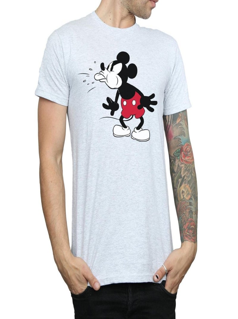 Disney - T-shirt (Mickey Mouse) Gris chiné - Kiabi