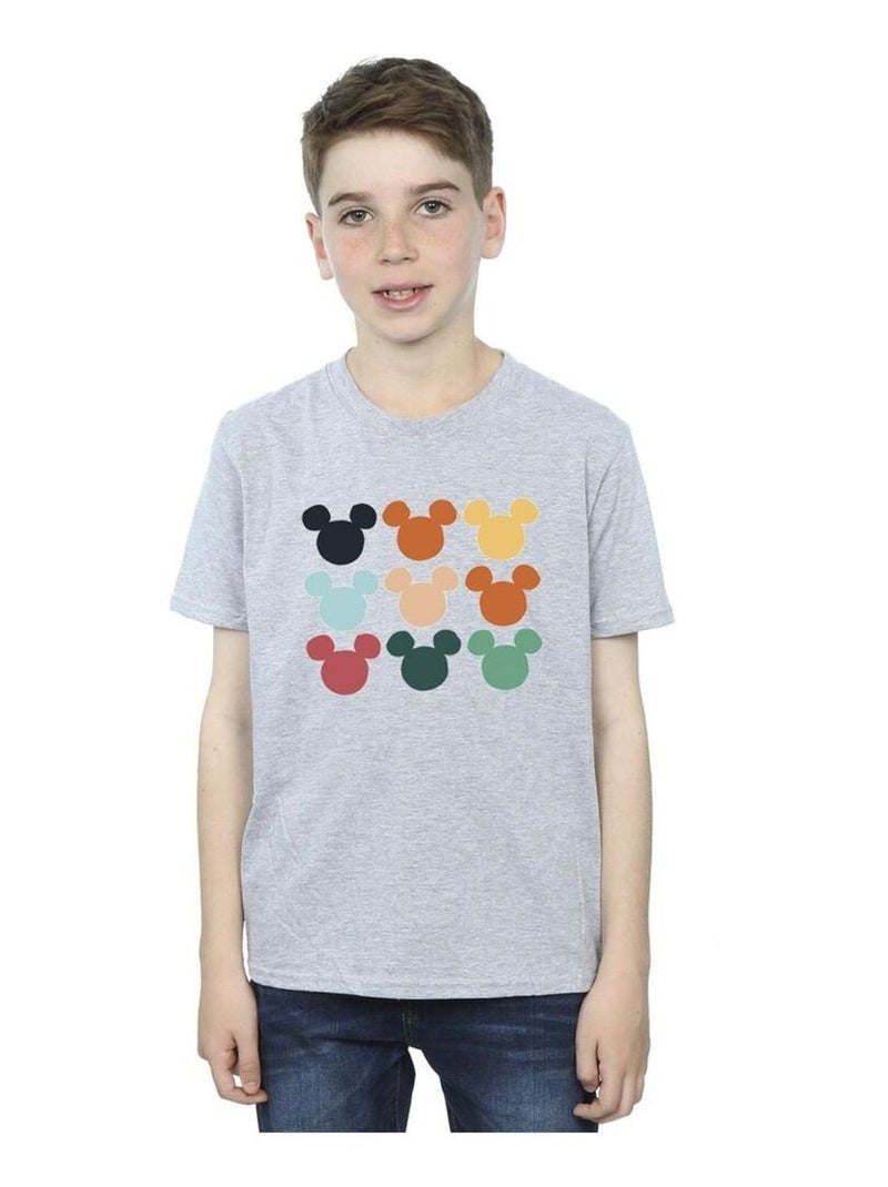 Disney - T-shirt MICKEY MOUSE Gris chiné - Kiabi