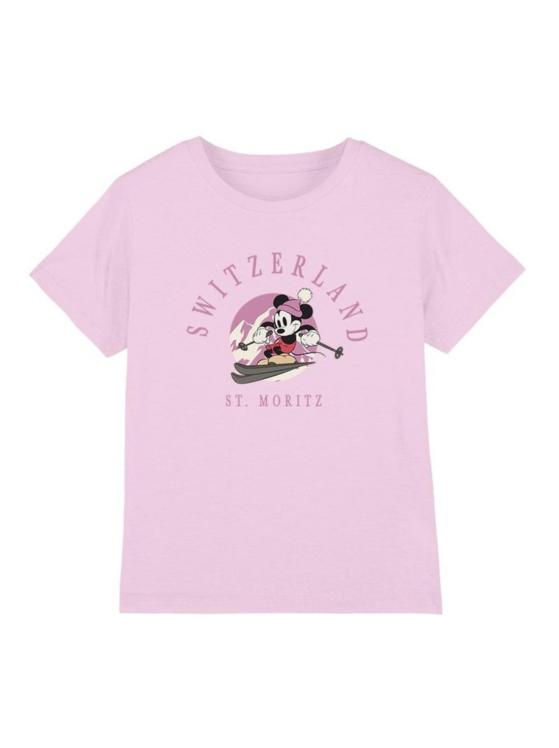 Disney - T-shirt MICKEY MOUSE Rose - Kiabi