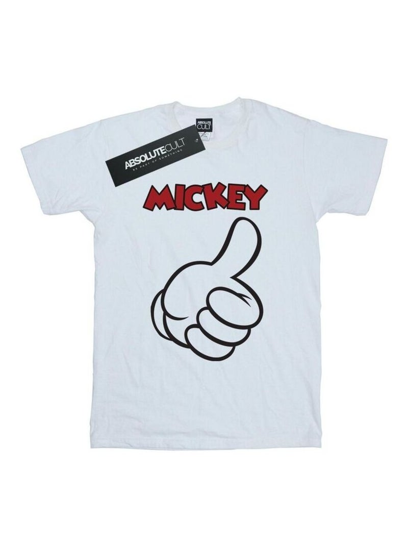 Disney - T-shirt MICKEY MOUSE THUMBS UP Blanc - Kiabi